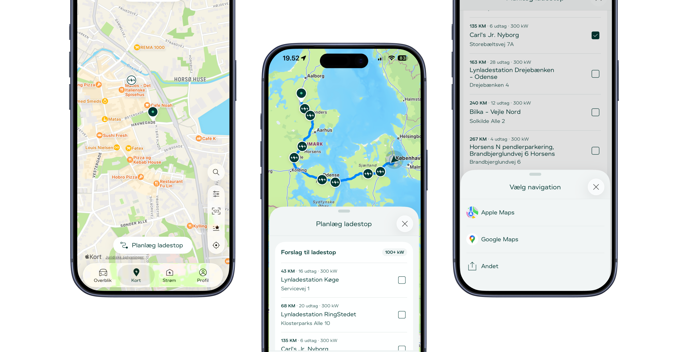 Route planning user journey in the Clever app